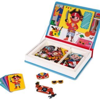 Janod J02719 - Chicos Juguete Educativo Disfraces Magneti'Book, Multicolor